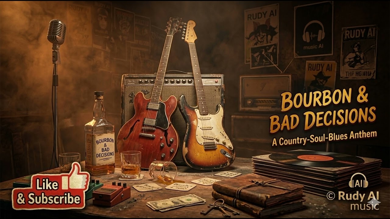 Bourbon & Bad Decisions 🥃 Country Blues Soul | Late Night Bar Song