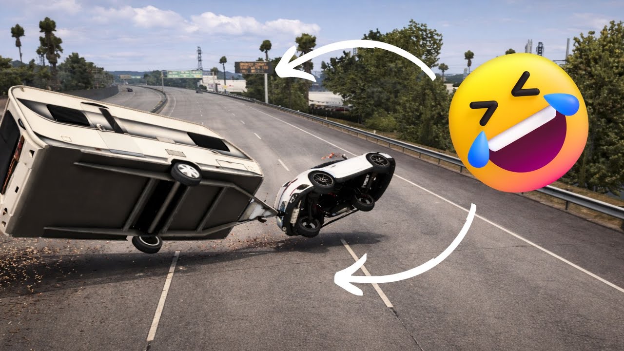 ACCIDENTES GRACIOSOS EN AMERICAN TRUCK SIMULATOR #americantrucksimulator #mod #crash #subscribe