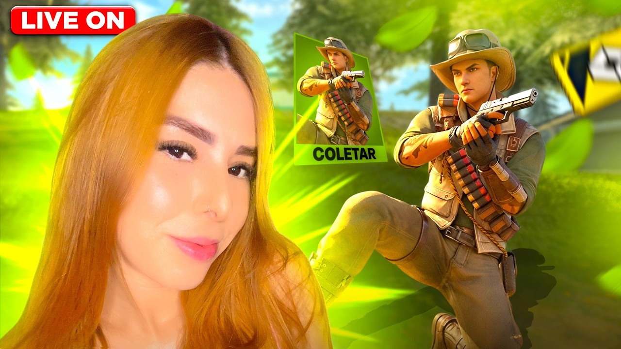 🔴😱CONJUNTO AVENTUREIRO  CHEGANDO NO FREE FIRE E CODGUIN PARA VCS😱🔴FREE FIRE AO VIVO🔴