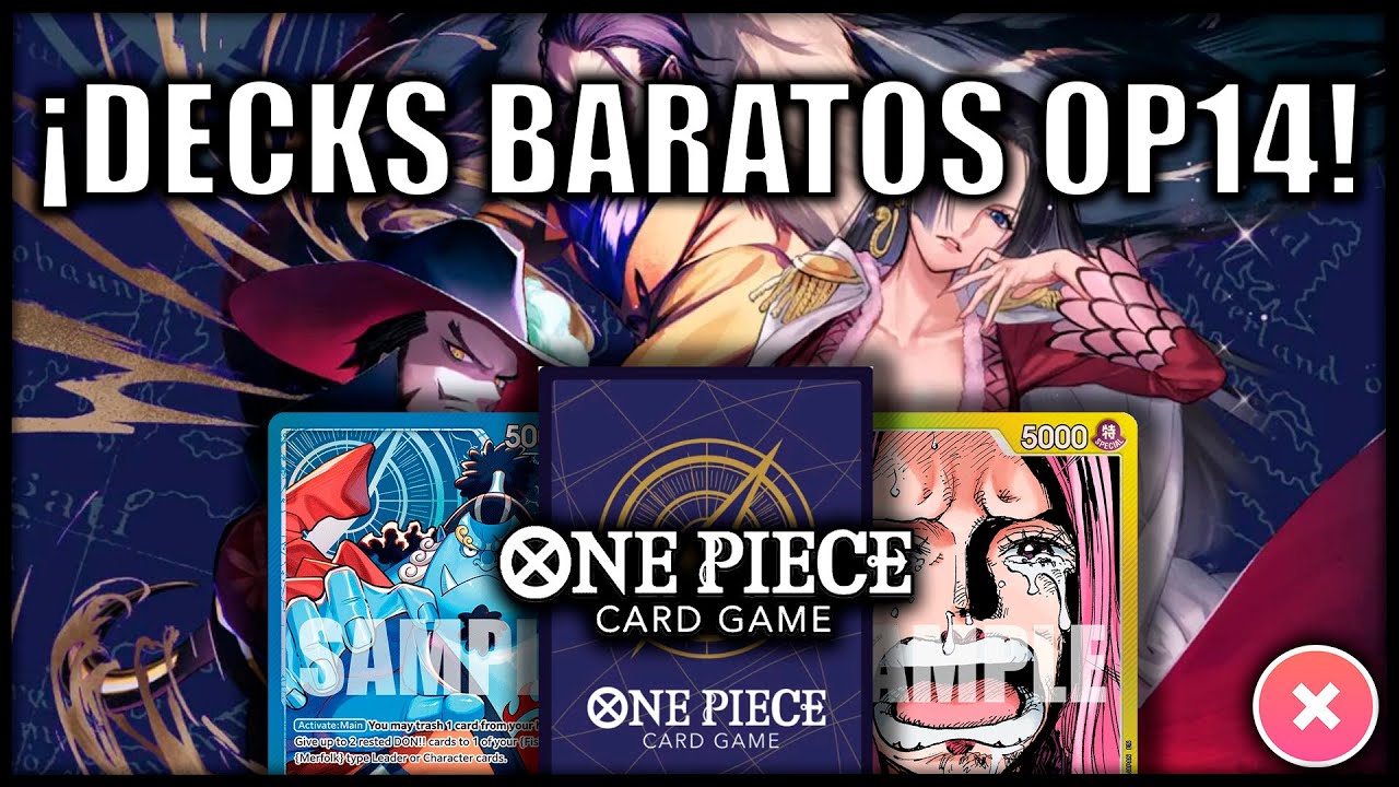 4 DECKS COMPETITIVOS Y BARATOS PARA OP14 | ONE PIECE CARD GAME en Español