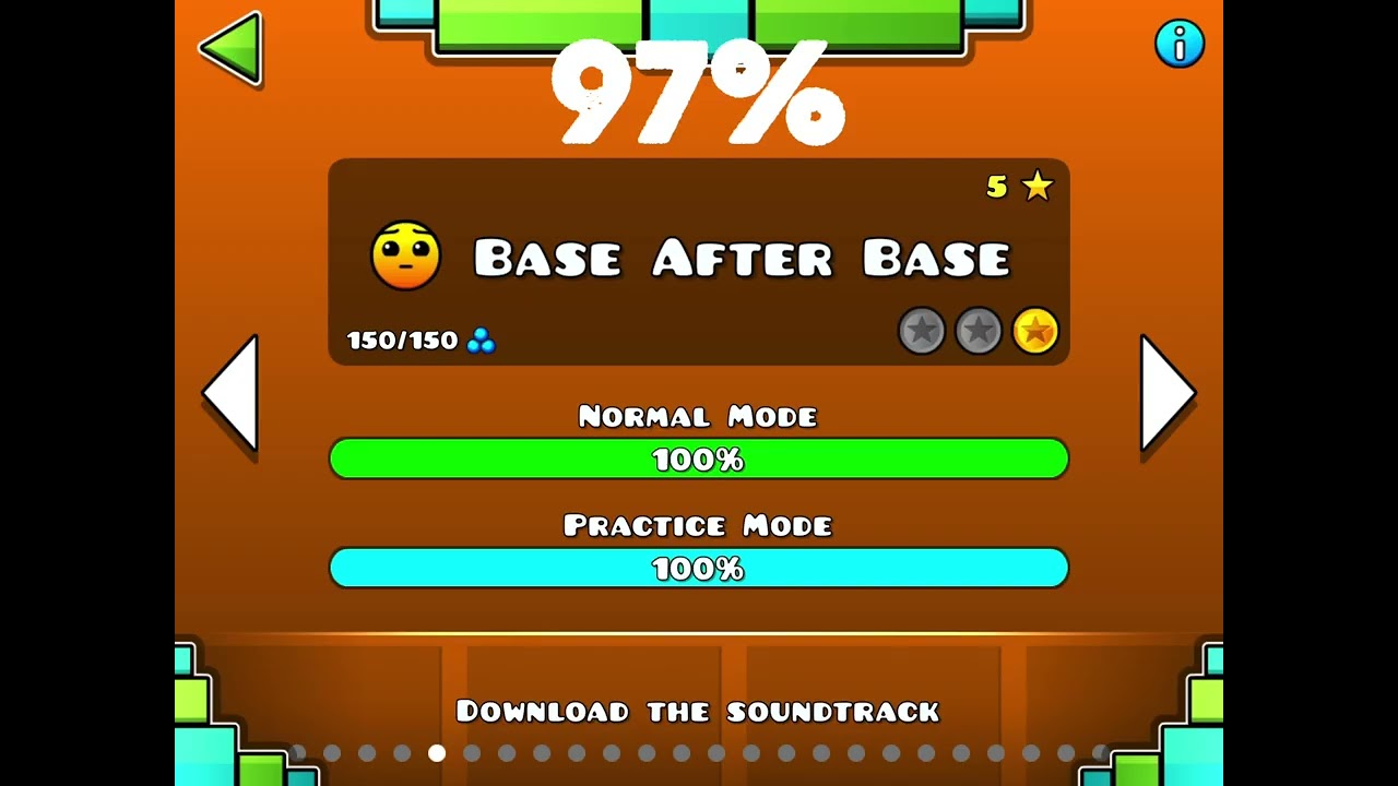 How far can I make it in every geometry dash level 