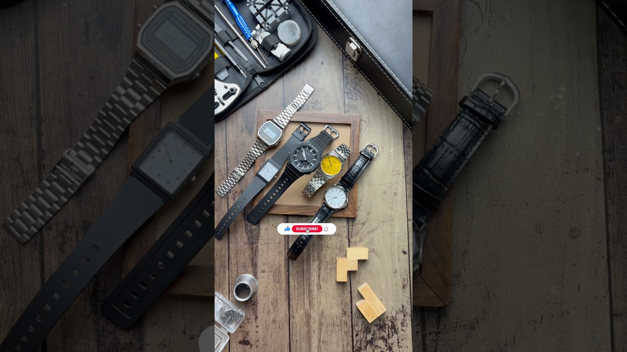 Коллекция из 5 часов (Casio) по доступной цене! #шорты #часы #casio #коллекциячасов
