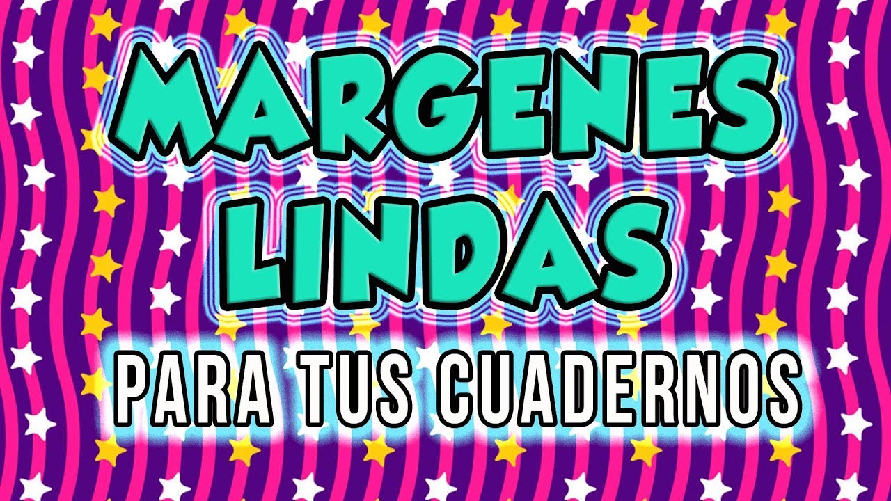 MARGENES Bonitos y Faciles Para Cuadernos para adolescentes / Lorena G ♥