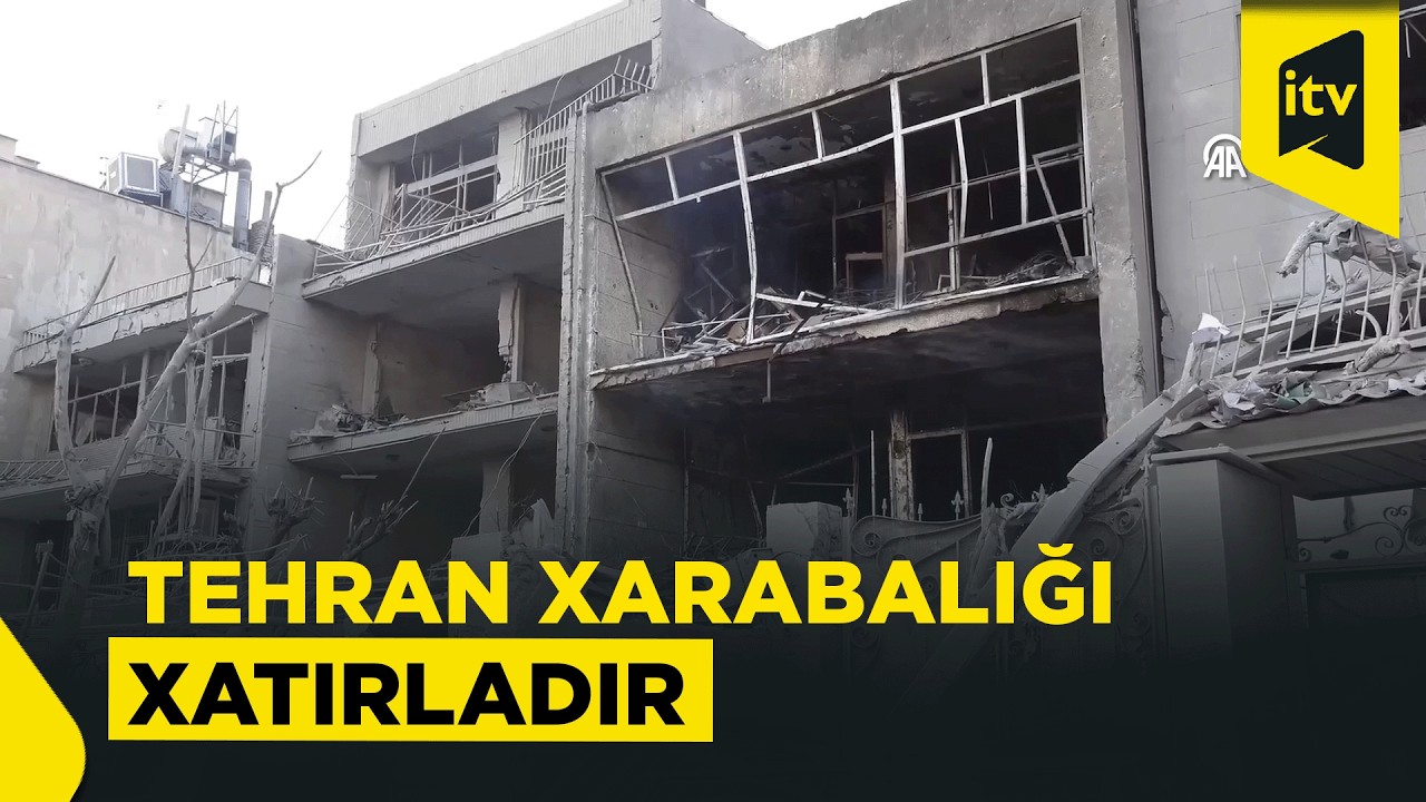 ABŞ və İsrailin atdığı bombalar Tehranı bu vəziyyətə saldı