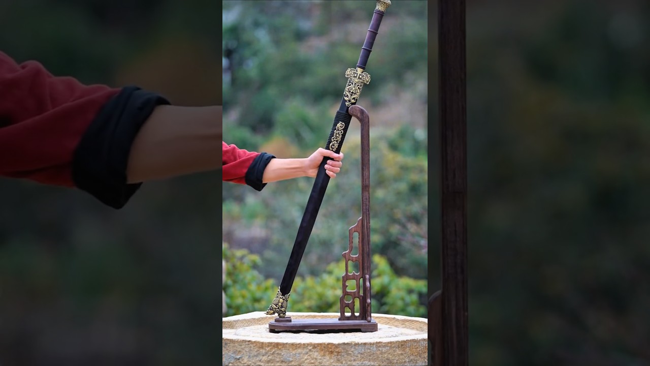 Black sand forged into a war sword