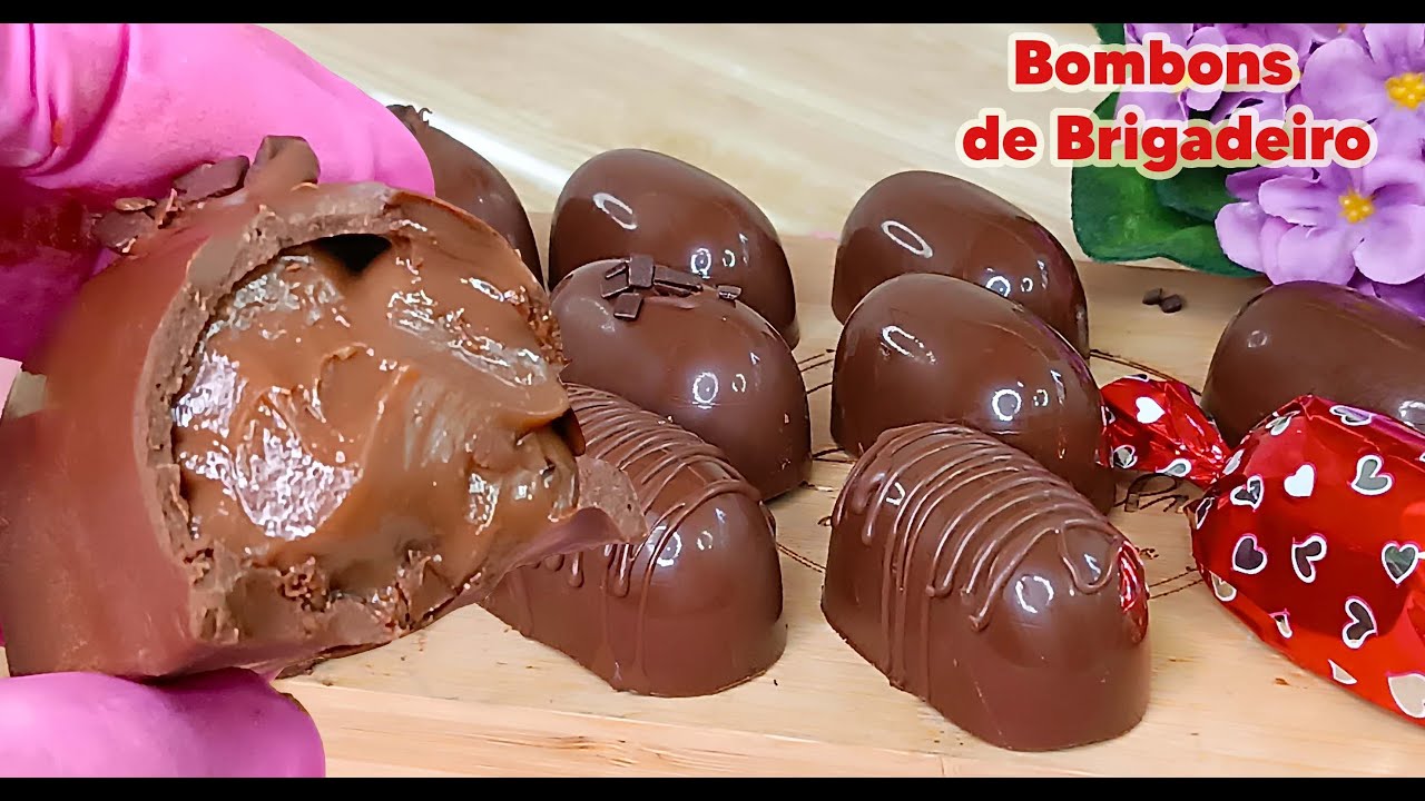 Bombom de Brigadeiro - Recheio cremoso que derrete na boca!