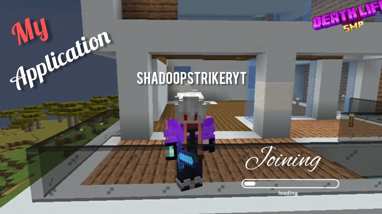 MY APPLICATION FOR DEATHLIFE SMP | #deathlifesmp | MINECRAFT | CAN I JOIN