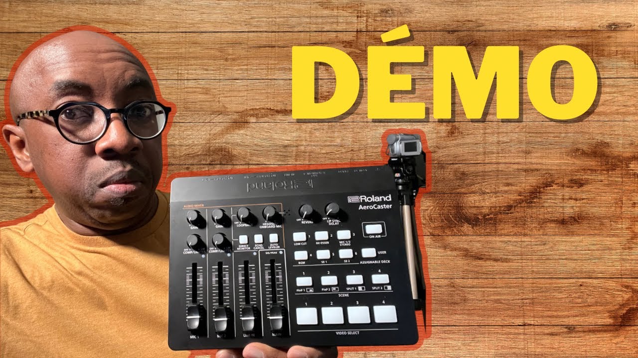 Démo du mixeur Roland AeroCaster + 3 caméras