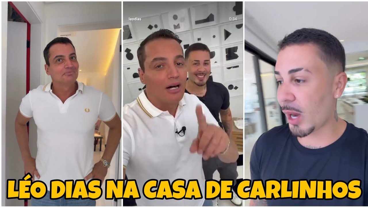 ✅ LÉO DIAS ALMOÇA NA CASA DE CARLINHOS MAIA 