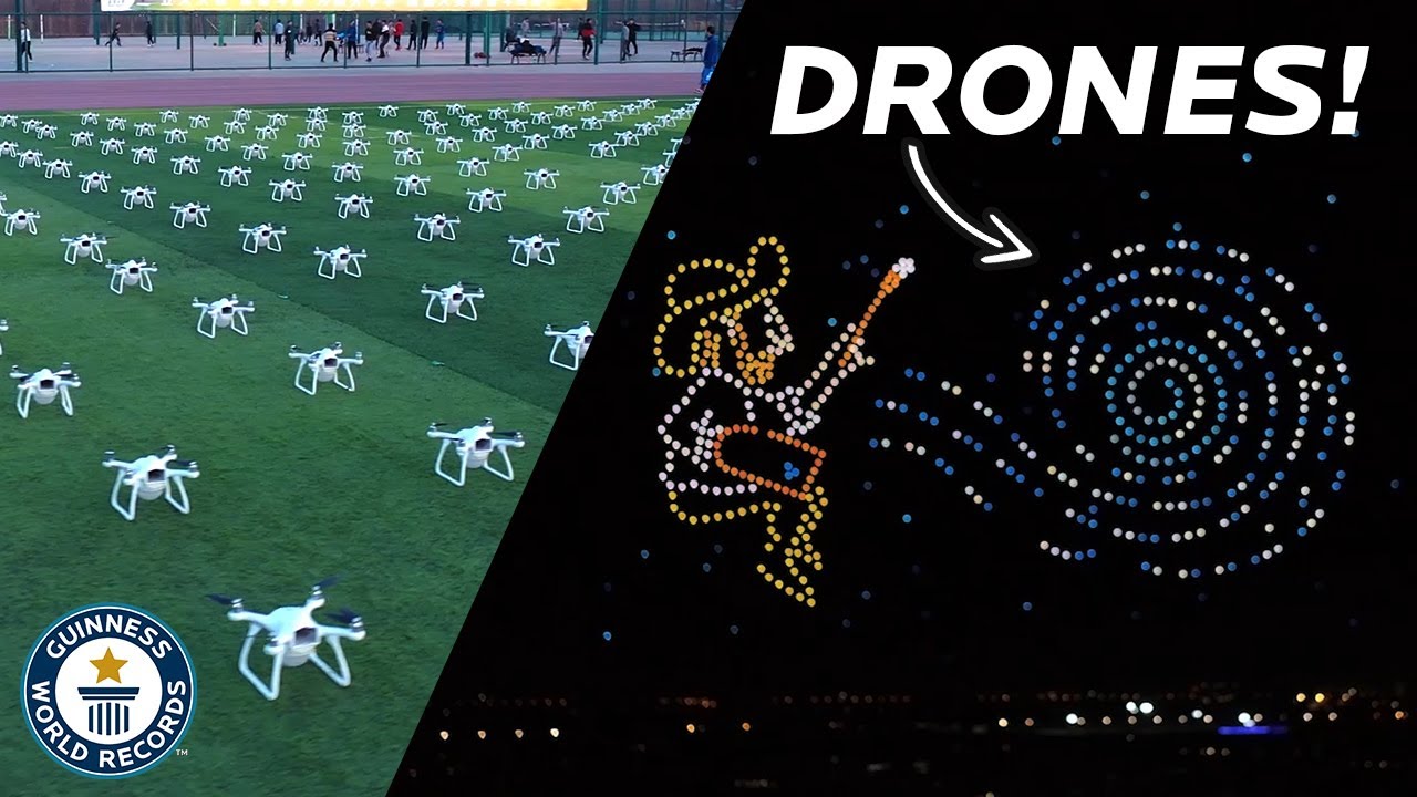 Unbelievable DRONE display - Guinness World Records
