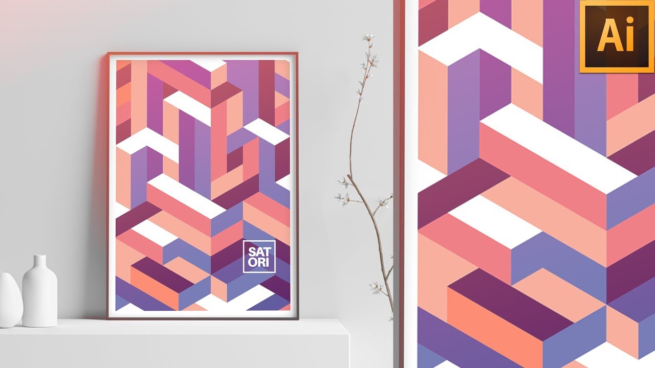 I Found A NEW ISOMETRIC Method *Illustrator Isometric Designs*