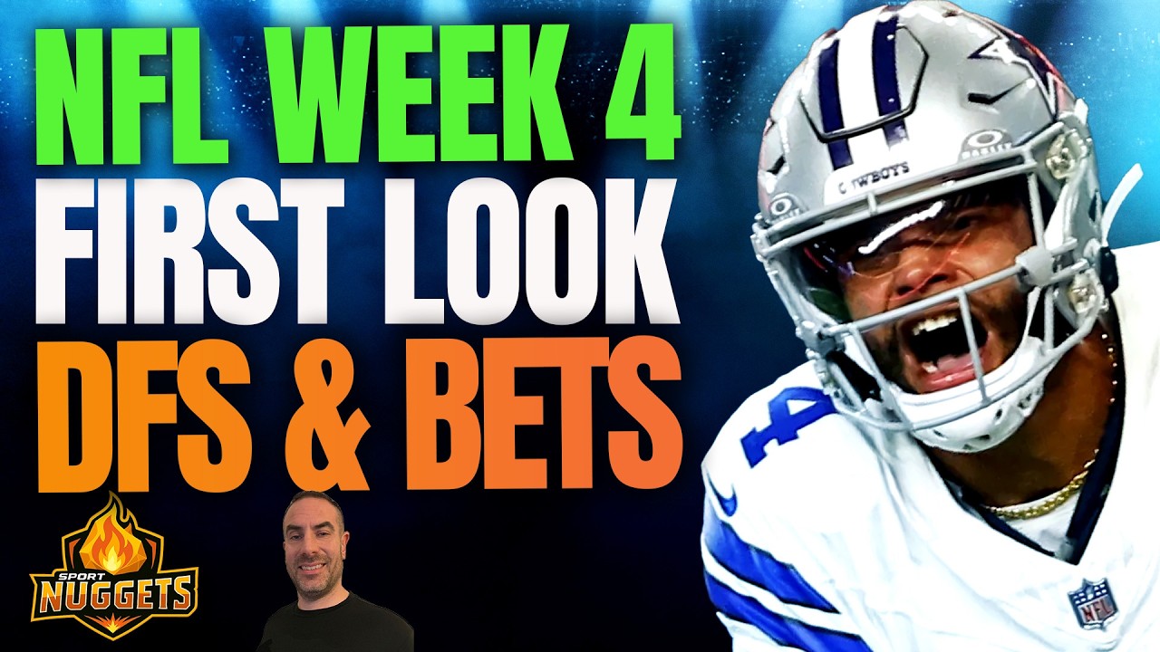 NFL Week 4 DraftKings First Look INCL COLTS V COMMANDERS | NFL DFS & Betting Picks | Bet On Spread