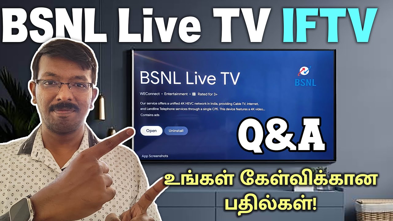 BSNL Live TV | BSNL IFTV Q&A 📺 உங்கள் கேள்விக்கான பதில்கள்! ⚡