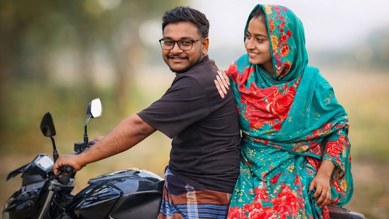 জীবনে প্রথম বাইকে উঠলো নুরজাহান ❤️