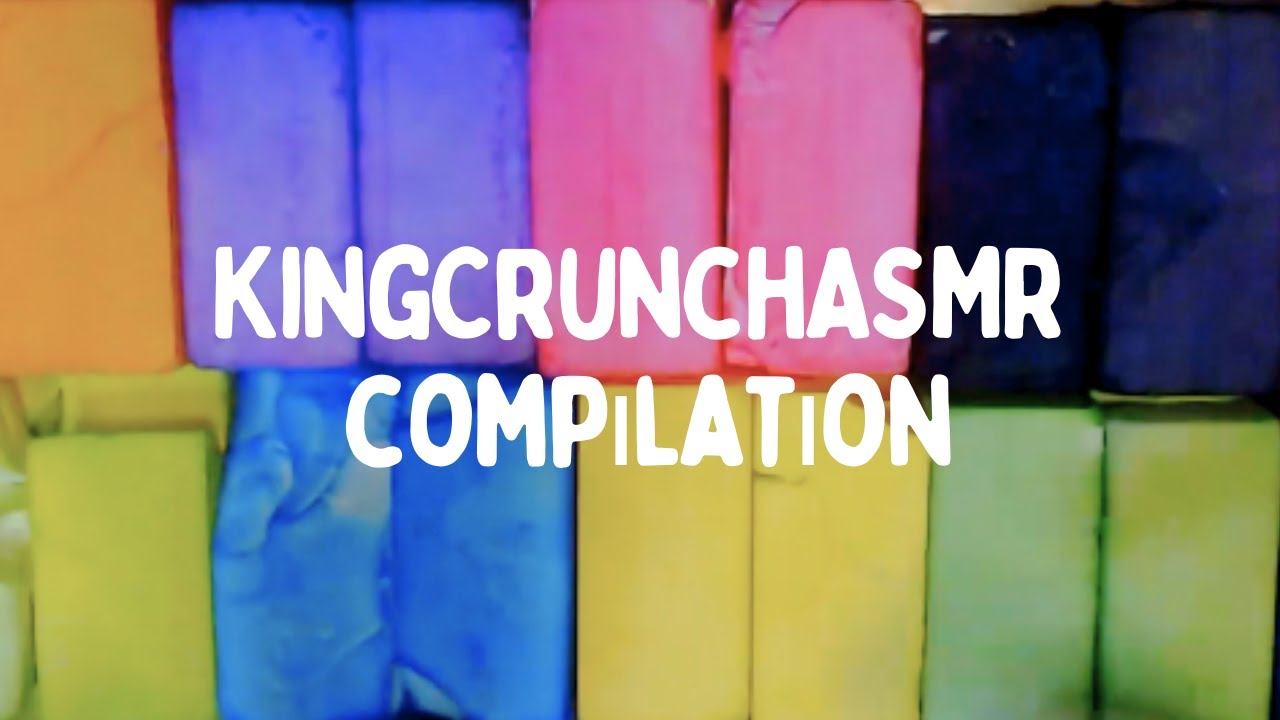 ✨🌈🤍  CREATOR SERIES PART 59 🍭✨🌈🤍  PLAIN & DYED GYM CHALK CRUSHING KingCrunchASMR