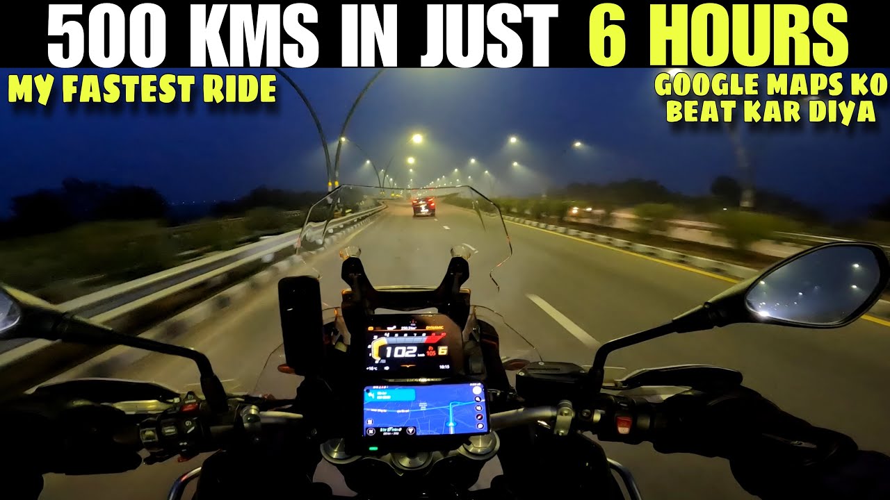 Kanpur To Delhi 500 KMS Non Stop In Just 6 Hours | Race With Himalayan 450 | BMW F 850 GSA