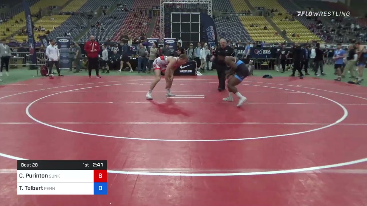 74 Kg Quarterfinal - Collin Purinton, Sunkist Kids Wrestling Club Vs Tony Tolbert, Pennsylvania F7
