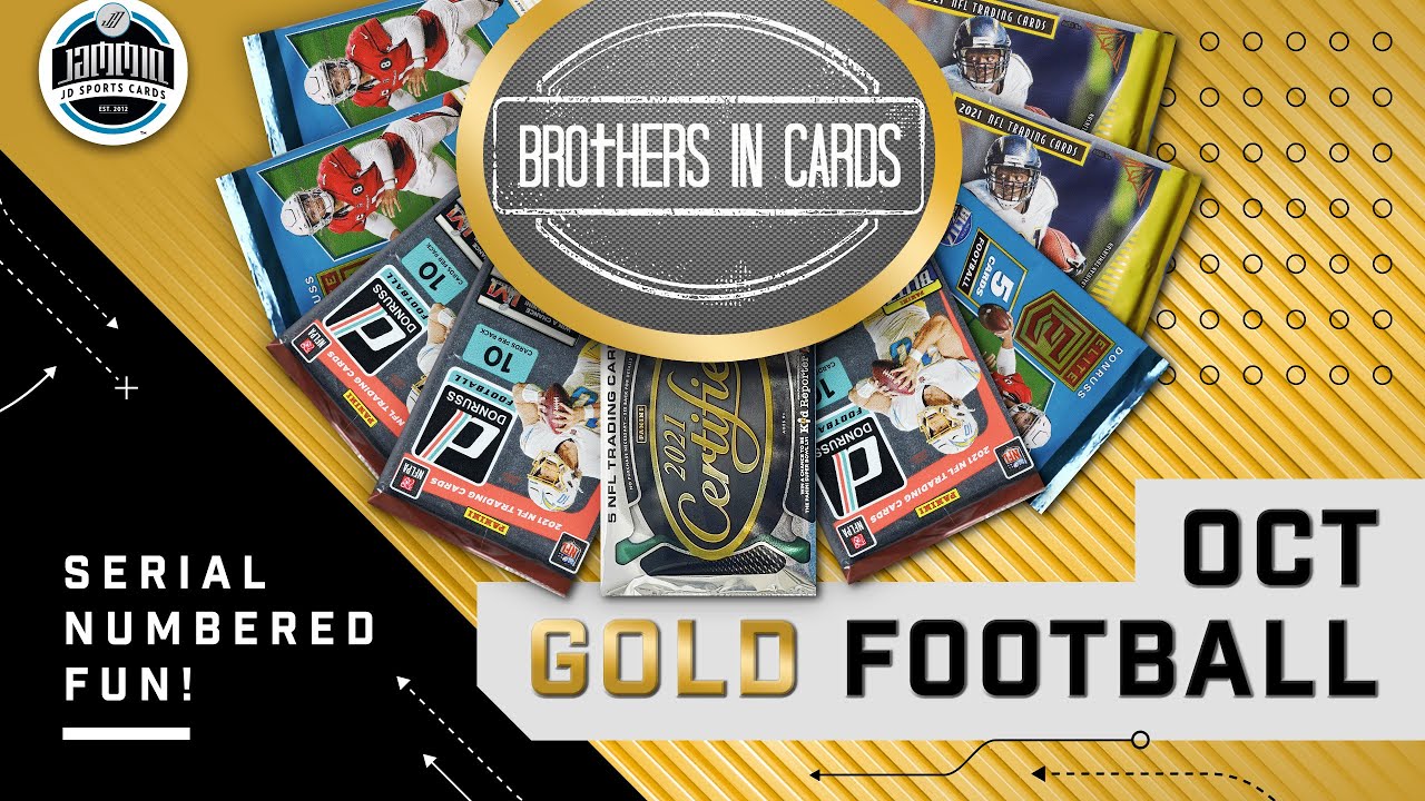 Brothers in Cards OCTOBER GOLD FOOTBALL Box | 9 Hobby Packs