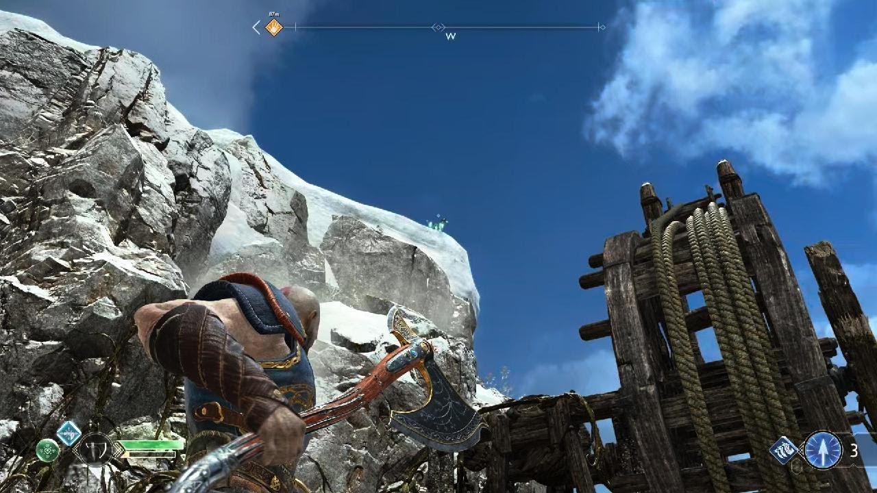 God of War_Into the mountain with fire dudes