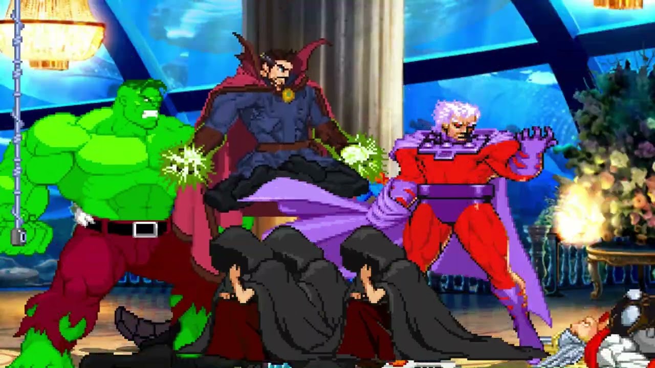 TEAM MAGNETO vs TEAM THOR 💥 4v4 MvC BATTLE