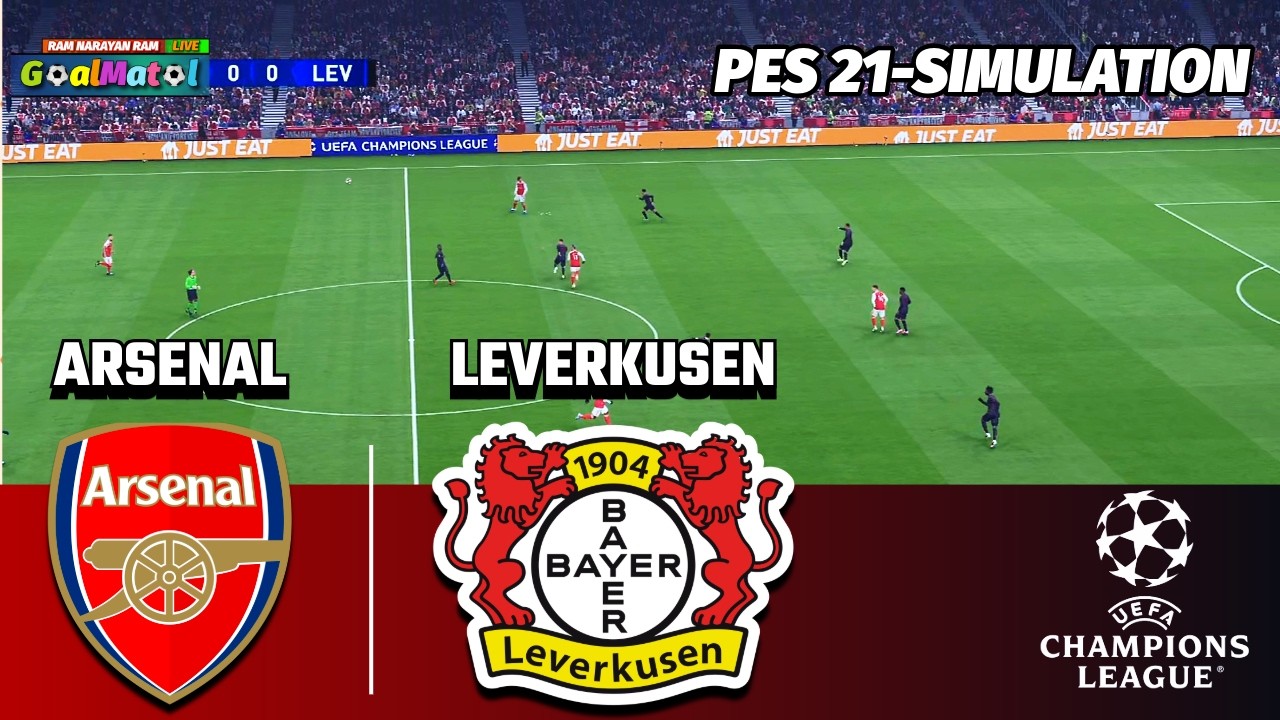 ARSENAL vs LEVERKUSEN 😱 | CHAMPIONS LEAGUE DRAMA | SHOCKING BATTLE | PES 21 SIMULATION ⚽🔥