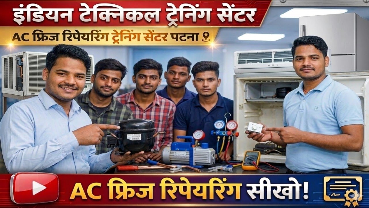 AC में आने वाले प्रॉब्लम | ice problem in AC | High ampere in AC | इंडियन टेक्निकल ट्रेनिंग सेंटर 