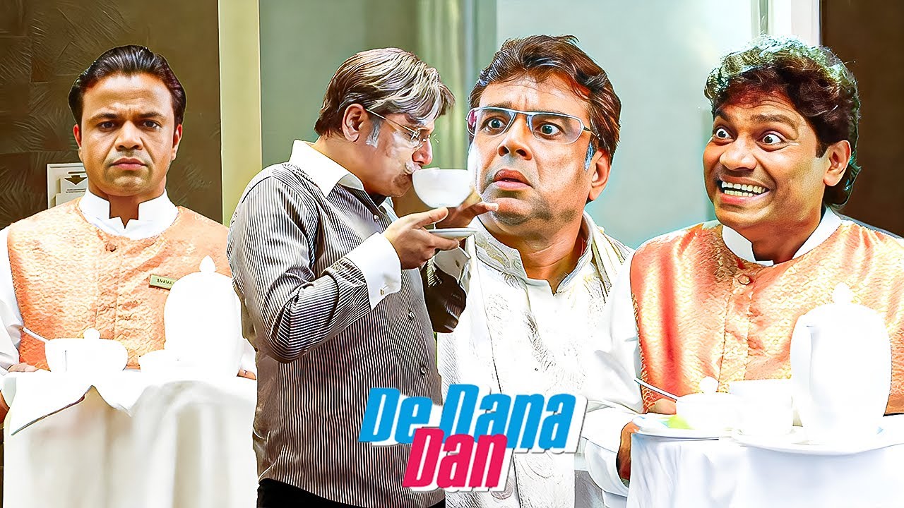 अबे ये चाय है या ईरांडा का तेल | De Dana Dan Movie Scene | Johny Lever , Rajpal Best Comedy Scene