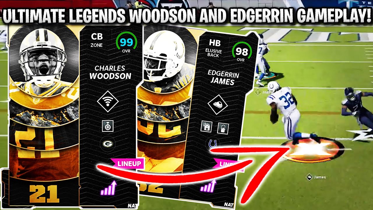 ULTIMATE LEGENDS EDGERRIN JAMES AND CHARLES WOODSON GAMEPLAY! | MADDEN 22 ULTIMATE TEAM