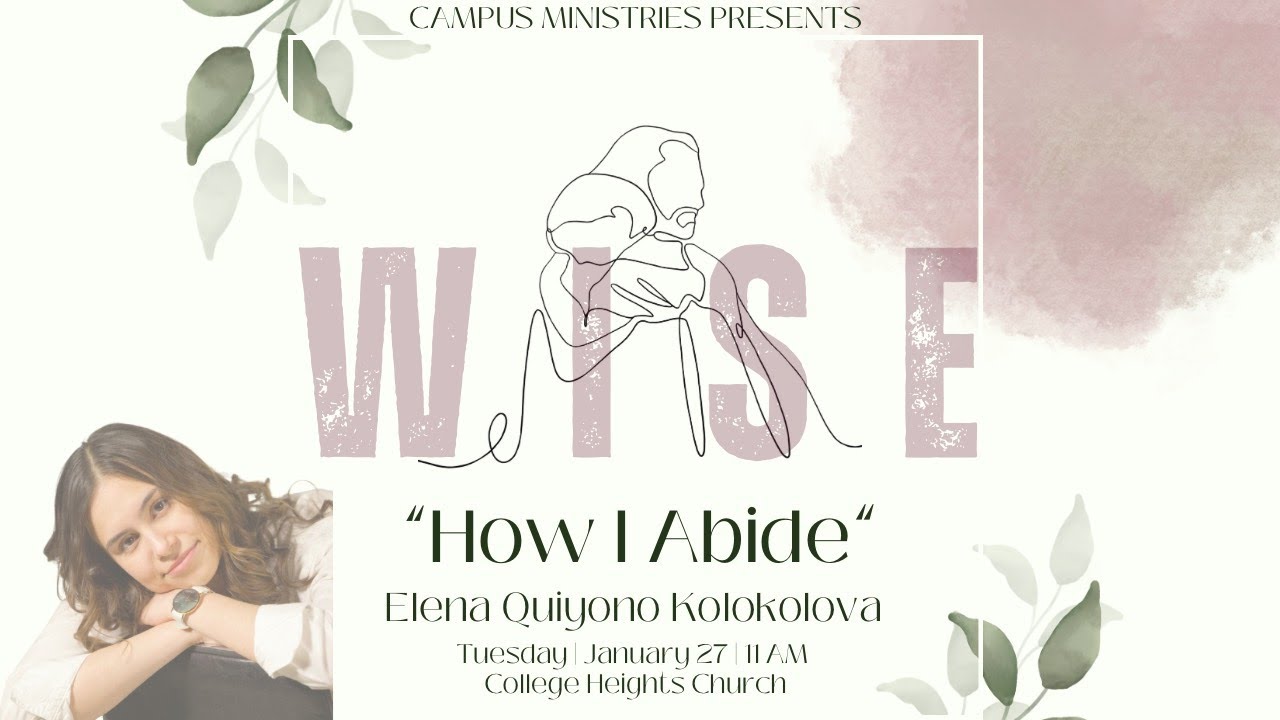 WISE Winter 2026 - Tuesday - Elena Quiyono Kolokolova