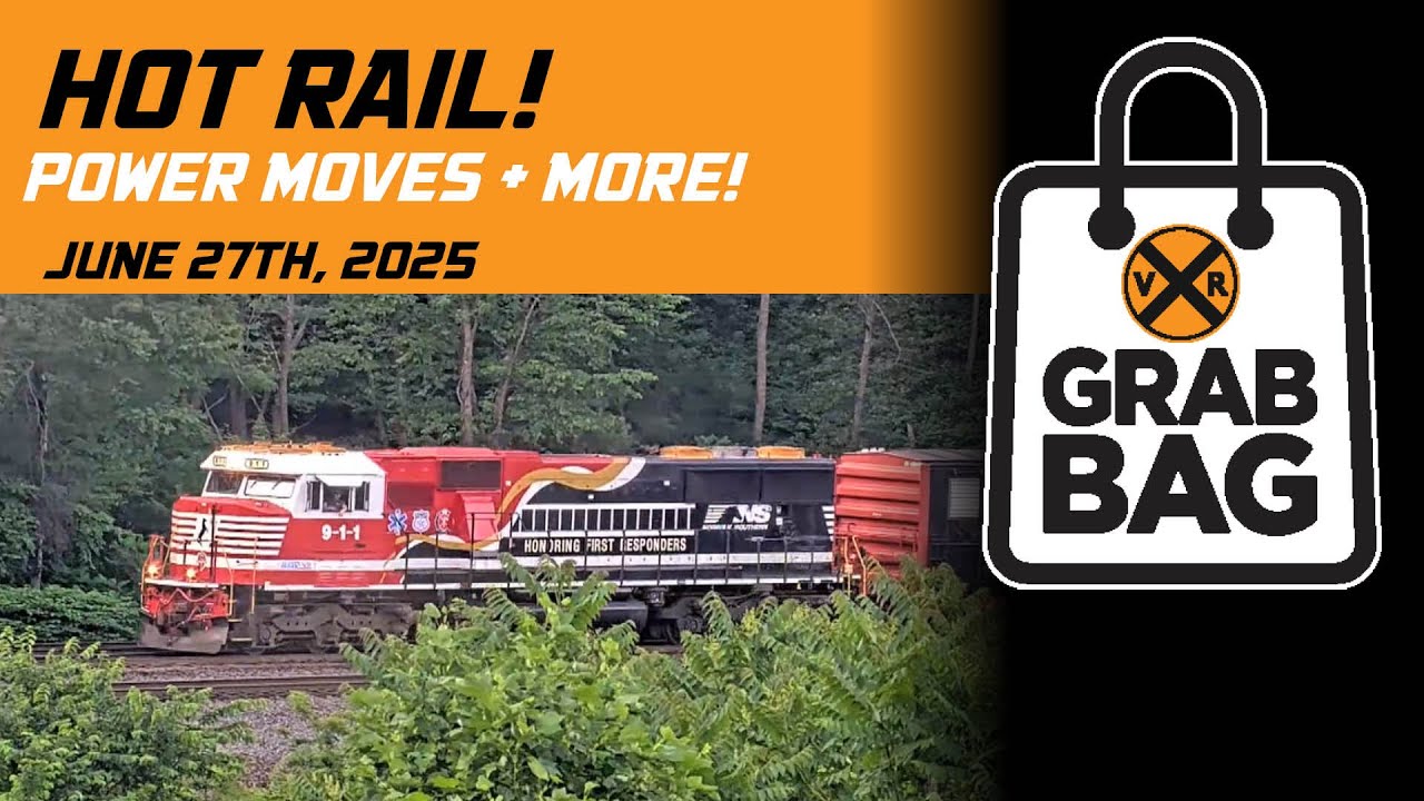 Grab Bag: NS First Responder Consist, Power Moves and More!  | Weekly Top Trains (June 2025)