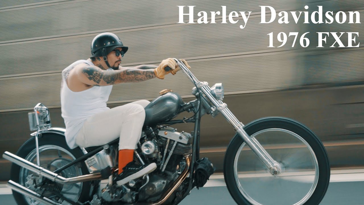 1976年式FXEショベルヘッドに乗るTattooアーティストの一日（ショートバージョン）