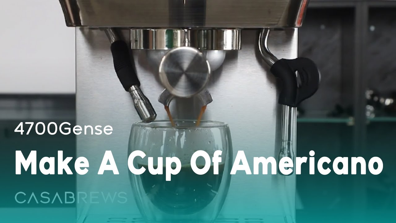 4700Gense Machine | How To Make A Cup Of Americano With it | Casabrews