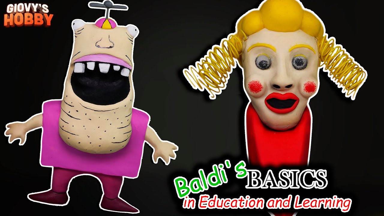 Mrs Pomp & Beans ➤ Polymer clay Tutorial ★ Baldi's Basics New Update