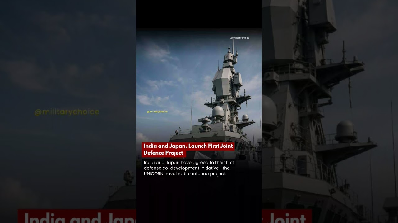 India & Japan have agreed to their first defense co-development initiative&mdash;the UNICORN naval #shorts