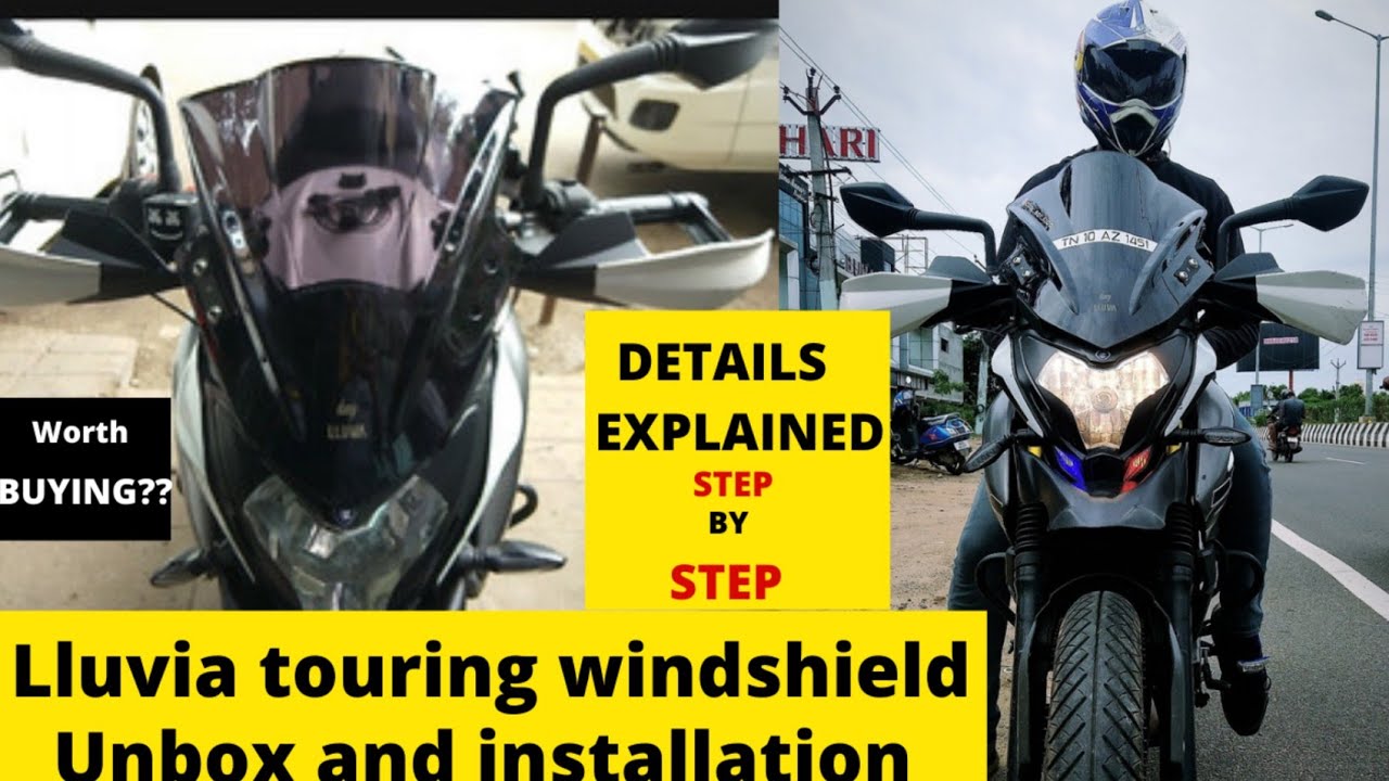 NS200 Lluvia windshield unbox and installation | STEP BY STEP EXPLAINED | touring modification 🔥