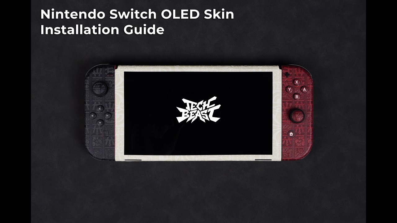 Nintendo Switch OLED Skin Installation Guide | Techbeast Skins