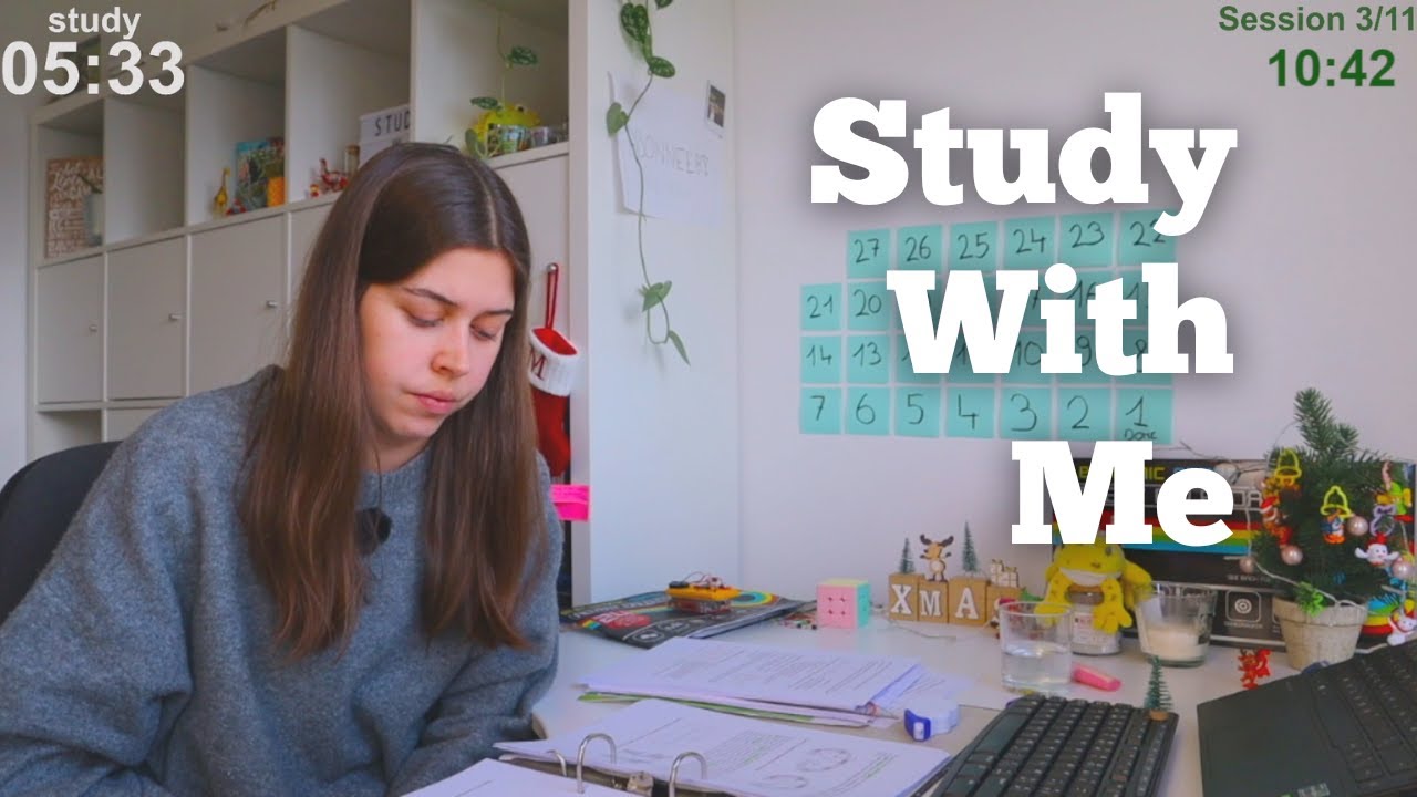 LIVE 12 HOURS Study With Me (60 min study + 10 min break)