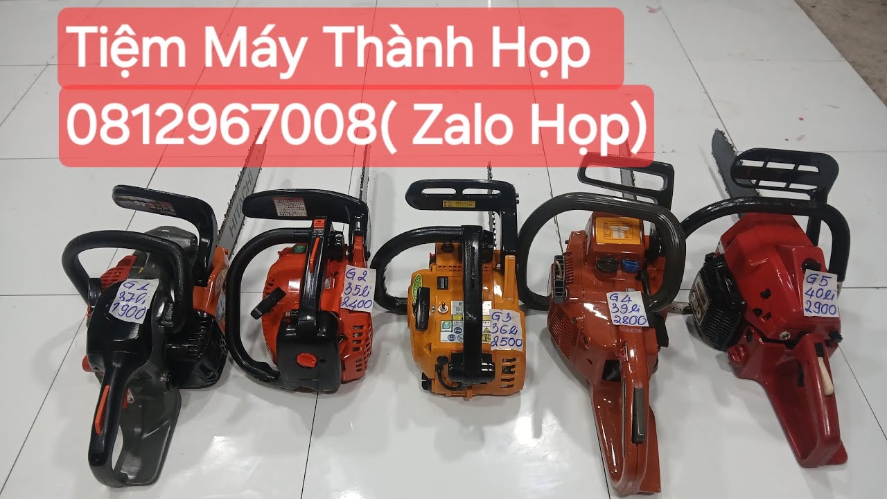 Lô G 5 máy cưa nhật bãi shindaiwa, huq, ryobi, echo. Giá 1tr9
