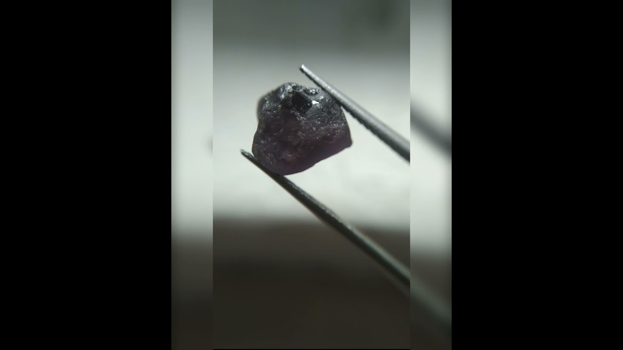 Natural Dark Purple Sapphire Gemstone From Sri Lanka #shorts