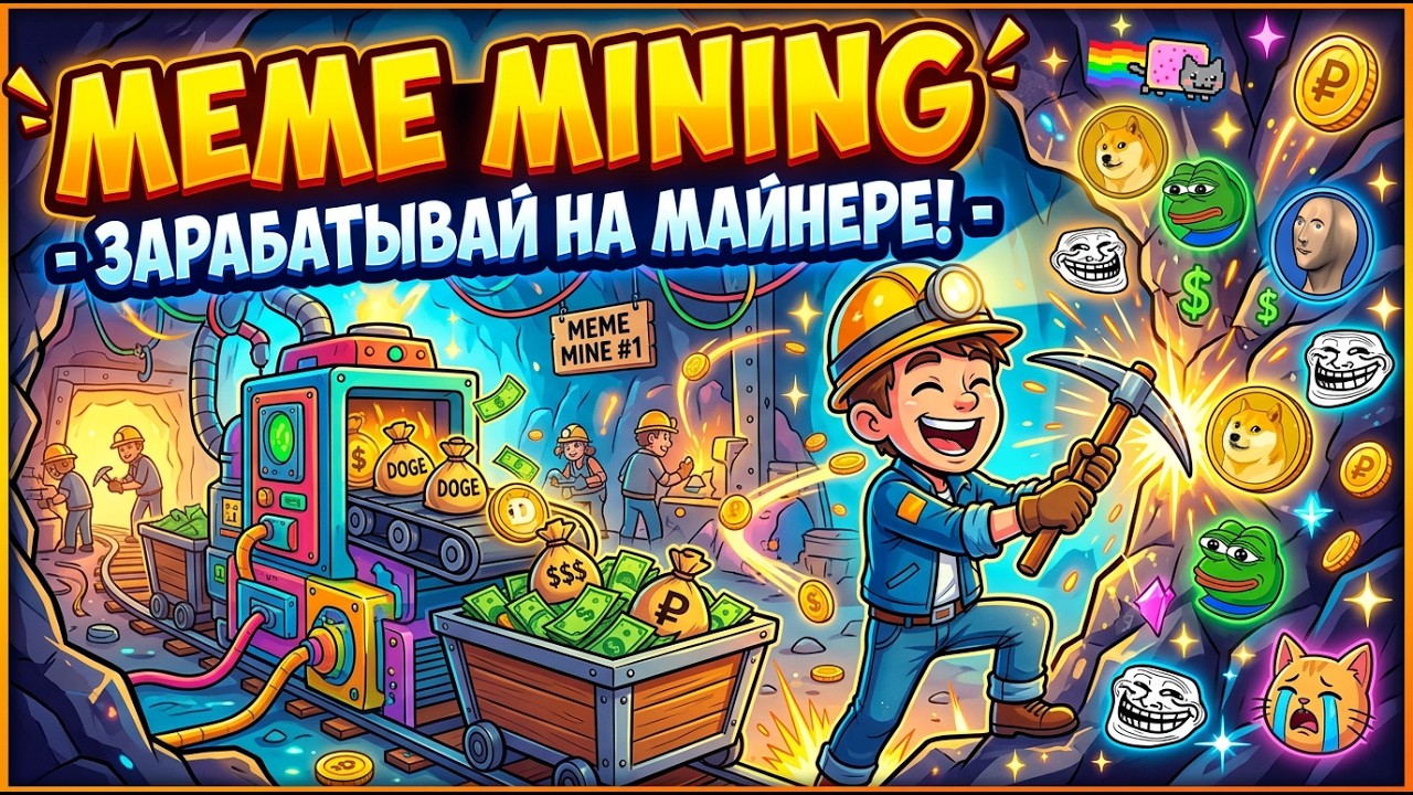 MEME MINING - ЗАРАБАТЫВАЙ НА МАЙНЕРЕ!