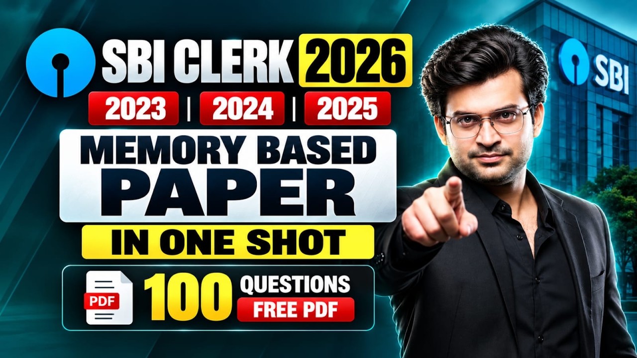 SBI Clerk 2026 Quants Marathon | 3 Hours Complete Revision | Important Questions & Tricks
