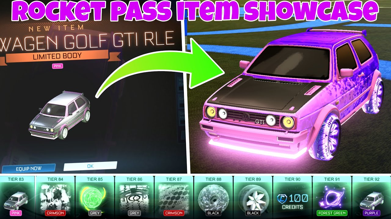 *ANOTHER UNDERGLOW CAR* Rocket League season 10 rocket pass showcase!!!