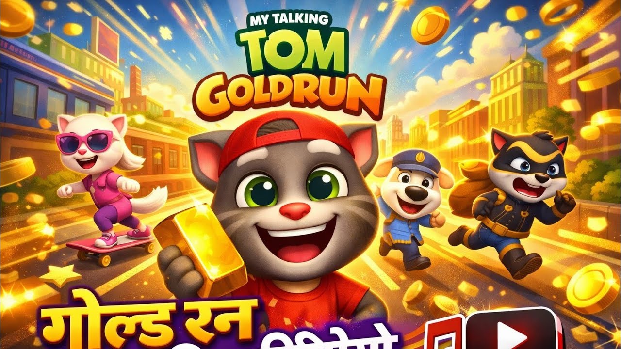 My Talking Tom gold run funny gameplay 💥💥