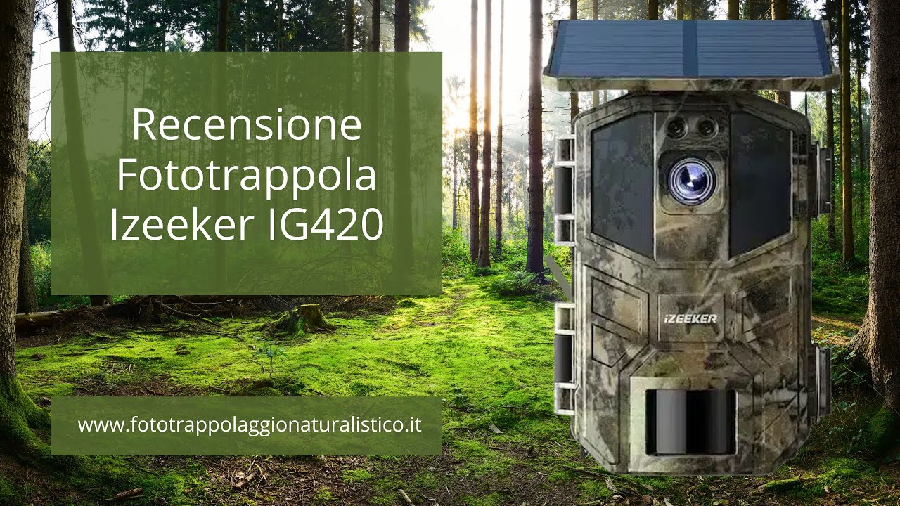 Recensione fototrappola Izeeker IG420 #fototrappolaggio
