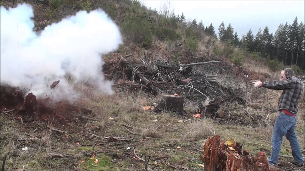 Low Velocity Tannerite type Explosive Target Shot with .40cal M&P Pistol by: Lost Dispatch