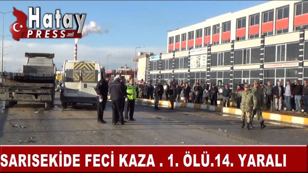 SARISEKİ'DE FECİ TRAFİK KAZASI 1 &Ouml;L&Uuml; 14 YARALI!