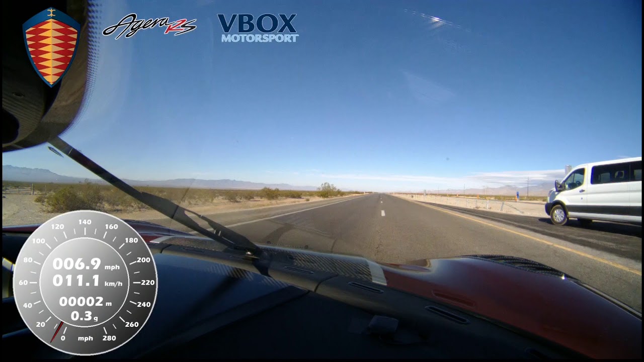 Koenigsegg Agera RS hits 284 mph - VBOX verified