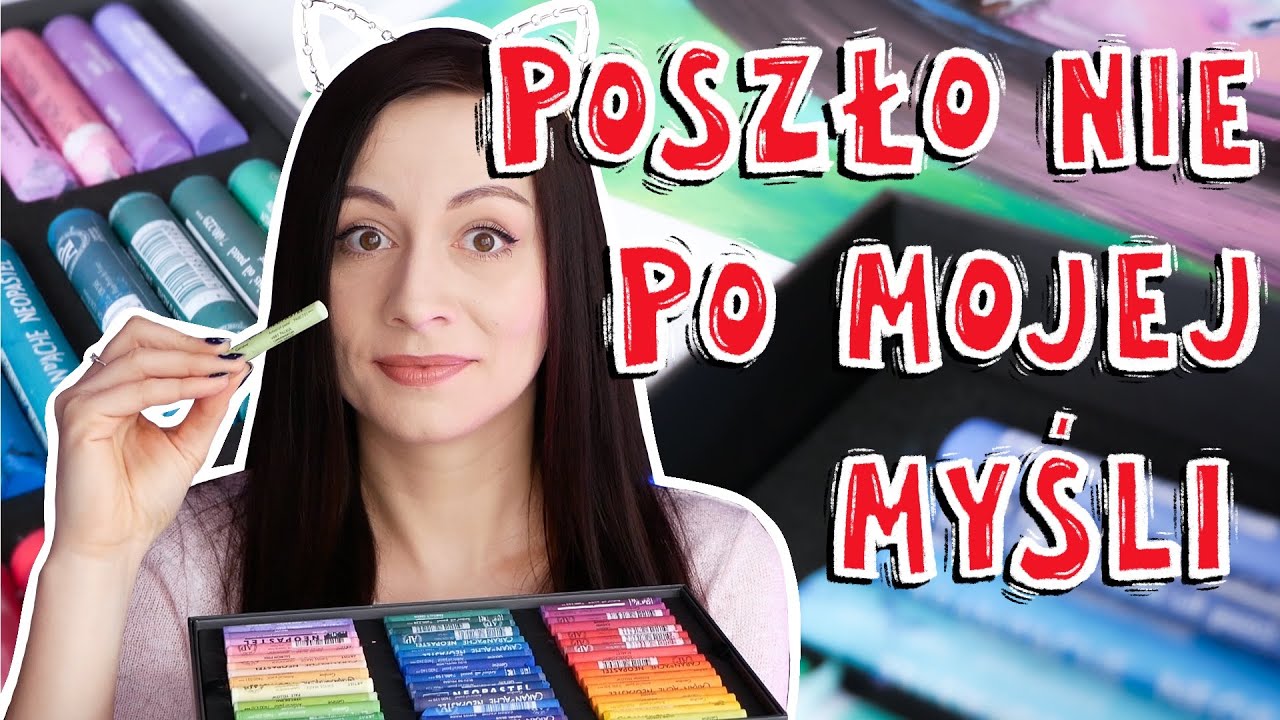 Maluję AUTOPORTRET pastelami olejnymi…