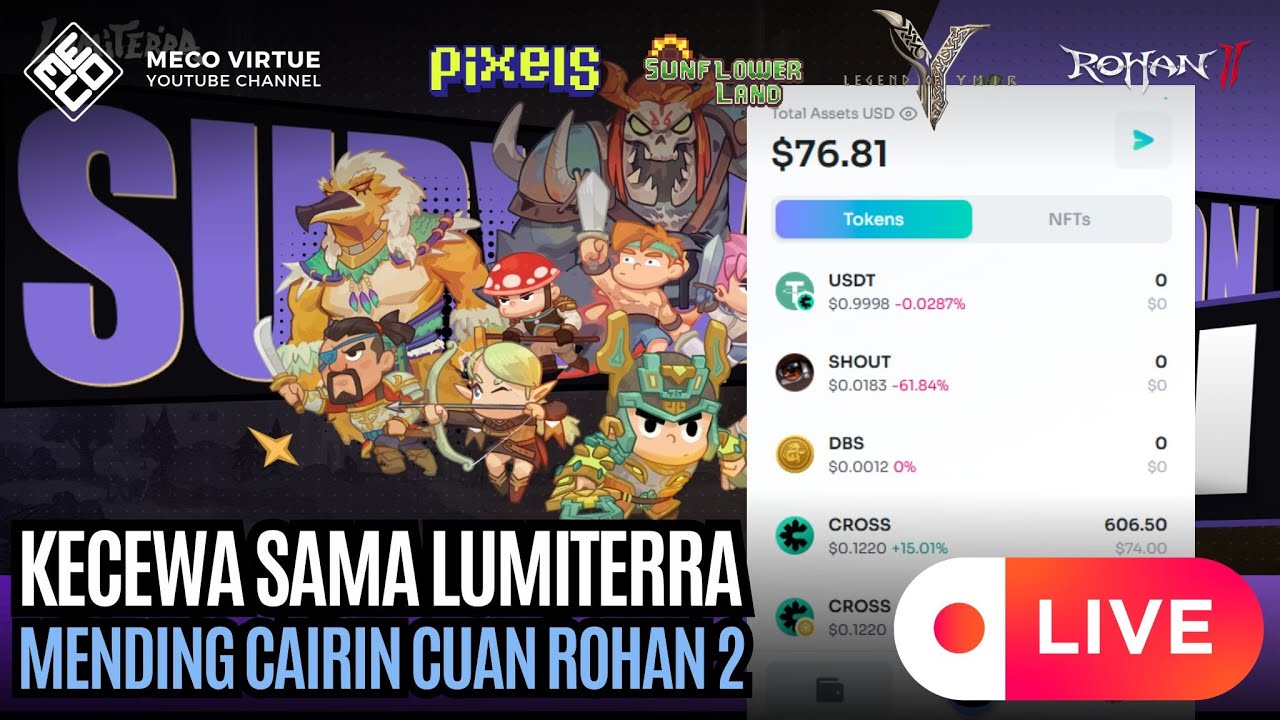 🔴Kecewa Sama Lumiterra, Mendingan Cairin Cuan Rohan 2 - MECO LIVE #182