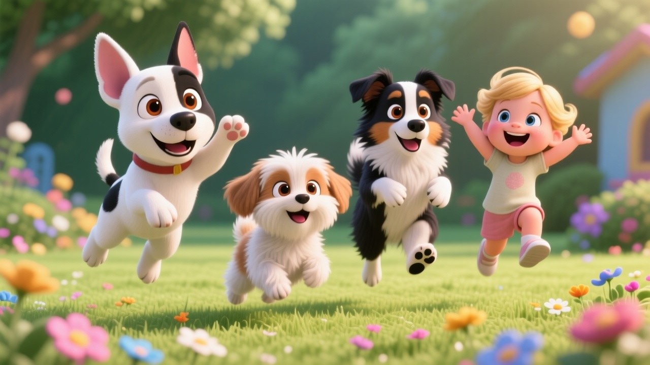 🎵 Don’t Cry, Baby! 👶💛 | Gentle Baby Song | Maggie the Border Collie